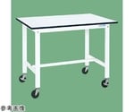 移動式軽量作業台（KH/耐荷重200kg/ポリエステル天板/W1200×D750×H900mm）パールホワイト　KH-49LUBW