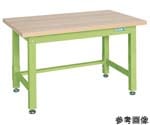 重量作業台（KW/耐荷重2000kg/木目メラミン天板/W1200×D800mm）グリーン　KWM-128