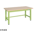 重量作業台（KW/耐荷重2000kg/木目メラミン天板/W1800×D800mm）グリーン　KWM-188