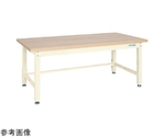 重量作業台（KW/耐荷重2000kg/木目メラミン天板/W1800×D800mm）アイボリー　KWM-188I