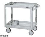 ステンレススーパーワゴン（SUS304/プレート式ナイロンウレタン車/スチール金具仕様）W600×D400×H600mm　SAP3-6062NU