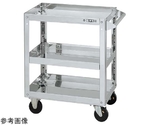 ステンレススーパーワゴン（SUS304/プレート式導電性ゴム車/スチール金具仕様）W900×D600×H880mm　SAP3-9083DCJ