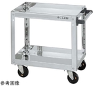 ステンレススーパーワゴン（SUS430/プレート式導電性ゴム車/スチール金具仕様）W600×D400×H600mm　SAP4-6062DC
