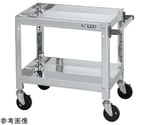 ステンレススーパーワゴン（SUS304/ねじ込み式導電性ゴム車/スチール金具仕様）W600×D400×H600mm　SAS3-6062DC