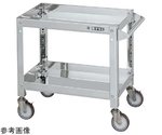 ステンレススーパーワゴン（SUS304/ねじ込み式ナイロンウレタン車/ステンレス金具仕様）W600×D400×H600mm　SAS3-6062SNU