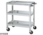 ステンレススーパーワゴン（SUS304/ねじ込み式導電性ゴム車/スチール金具仕様）W750×D450×H740mm　SAS3-7473DC
