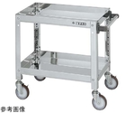 ステンレススーパーワゴン（SUS430/ねじ込み式ナイロンウレタン車/スチール金具仕様）W600×D400×H600mm　SAS4-6062NU