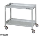 ステンレススペシャルワゴン（SUS304/ナイロンウレタン車/ステンレス金具仕様）W750×D500×H600mm　SR3-7562SNU
