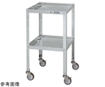 ステンレススペシャルワゴン（SUS430/ナイロンウレタン車/スチール金具仕様）W400×D330×H740mm　SR4-4372NU