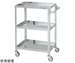 ステンレススペシャルワゴン（SUS430/ナイロンウレタン車/スチール金具仕様）W600×D450×H880mm　SR4-6483TNU
