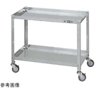 ステンレススペシャルワゴン（SUS430/ナイロンウレタン車/スチール金具仕様）W750×D450×H600mm　SR4-7462NU