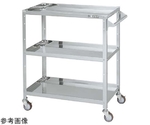 ステンレススペシャルワゴン（SUS430/ナイロンウレタン車/スチール金具仕様）W750×D550×H880mm　SR4-7583TNU