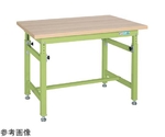 重量高さ調整作業台（TKW/耐荷重500kg/木目メラミン天板/W1800×D800×H740～1040mm）　TKW-188MK