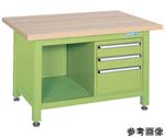 超重量作業台（W/耐荷重3000kg/木目メラミン天板/W1200×D800×H740mm）　WM-2F3B