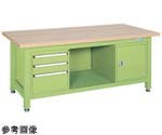 超重量作業台（W/耐荷重3000kg/木目メラミン天板/W1800×D800×H740mm）　WM-83F0B