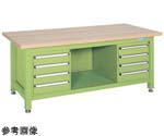 超重量作業台（W/耐荷重3000kg/木目メラミン天板/W1800×D800×H740mm）　WM-84F4B