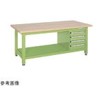 超重量作業台（W/耐荷重3000kg/木目メラミン天板/W1800×D900×H740mm）　WM-894