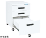 キャビネットワゴン W455×D540×H634mm パールホワイト　NW-3CBNW