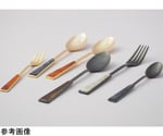 アクリルカトラリープレート ゴールド 白 ケーキフォーク 1箱(12本入)　409266