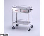 回診車カート 間口 600mm 埋込取手 レッド　SKE2121AM