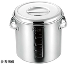 AG 18-8目盛付深型丸キッチンポット 20cm（手付）