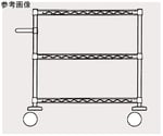 オールマイティカート サイドハンドルタイプ（ASC03Sシリーズ）棚3段 912×456×917mm　ASC03S-M910B