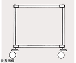 オールマイティカート 標準タイプ（ASC20シリーズ）棚2段 610×613×815mm　ASC20-L610SB