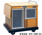 ユニットワゴン 両面 木目天板 980×700×910mm　MTW-10WBK-BR
