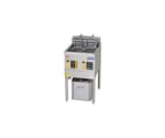 電気ダブルオートリフトフライヤー 450×600×800mm　MEF-WL18B