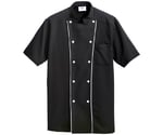 ZEROCOAT(R)兼用半袖コックコート（ブラック） SS　207700-005
