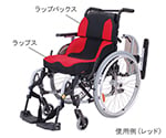 ラップス+ラップバックスセット（車椅子クッション）　レッド　TC-LS11