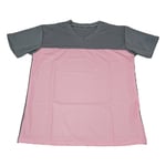 入浴介護Tシャツ (男女兼用) ピンク M　403340-03
