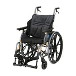 車椅子（座王X）ドラム式介助ブレーキ・タックルブレーキ付き　NA-X521W