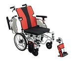 軽量簡単モジュール車椅子　介助式　レッド　MEF-16