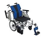 軽量簡単モジュール車椅子　介助式　ブルー　MEF-16