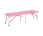 極美品 大信工業 折りたたみ診察台 1800×500×500mm 長椅子 7-9668-01 折りたたみ診察台 500×1800×500mm スカイブルー TPE-L50SB