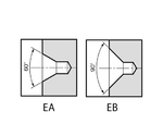 78-0663-84 2.0x 53mm/60x120ﾟ ｾﾝﾀｰﾄﾞﾘﾙ(軸 8.0mm/2形) EA824EJ-2