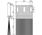 60x 150mm シールブラシ(ｽﾃﾝﾚｽﾌﾚｰﾑ/PP)　EA979MB-15