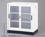 Chemical-Resistant Double Sliding Storehouse (White Color) Glass Door N-515G/OW