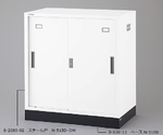 Chemical-Resistant Double Sliding Storehouse (White Color) Steel Door N-515D/OW