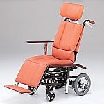 フルリクライニング車椅子 （介助式／スチール製／座幅460mm／32.2kg／チルト）　NHR-7
