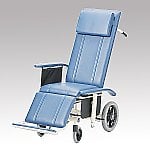 フルリクライニング車椅子 （介助式／スチール製／座幅430mm／ノーパンクタイヤ）　NHR-16