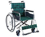 車椅子(アルミ製･背折れタイプ) 660×995×875　EW-50GN