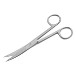 外科剪刀（ディスポタイプ6本入） 両尖 曲　DIS-307