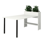 プランターテーブル ソシア テーブル 1760×900×900mm ホワイト　ASO-PT1798(WH)